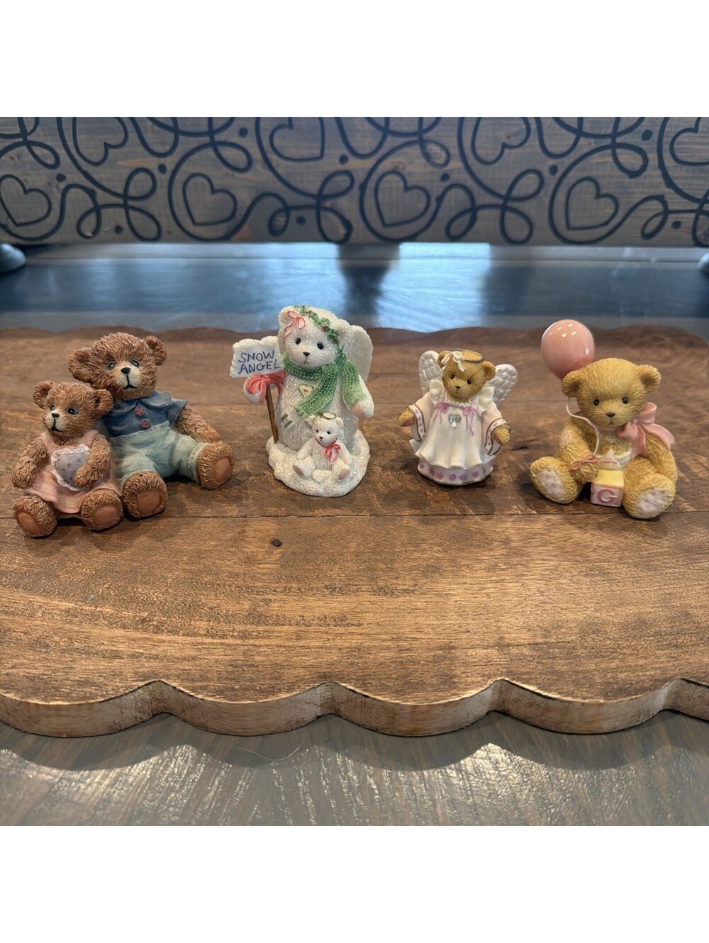 Lot Of 3 Cherished Teddies And 1 Teddy Bear Figure.